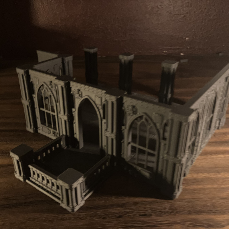 İmparatorluk Sarayı Savaş Oyunu Terrain 3D Baskı Maketi