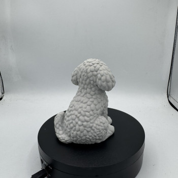Sevimli Mini Golden Doodle Köpek 3D Baskı Dekor Figürü