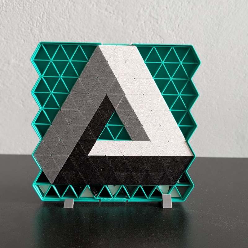 Üçgen Bulmaca Puzzle - 3D Baskı Eğitici Oyuncak