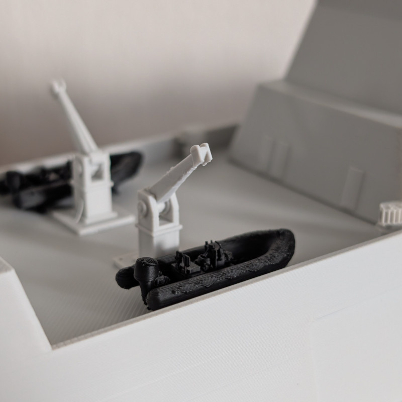 CyberBrick F126 Fırkateyn RC 3D Baskılı Model - Tam Fonksiyonel