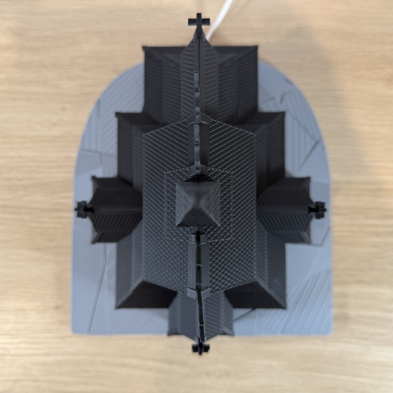 Norveç Ahşap Kilise 3D Baskı Mimari Maket - Detaylı Tasarım