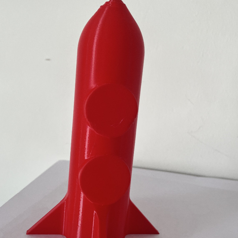 Spiral Roket Vazo - Hızlı 3D Baskı Eğitim Modeli