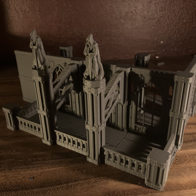 İmparatorluk Sarayı Savaş Oyunu Terrain 3D Baskı Maketi