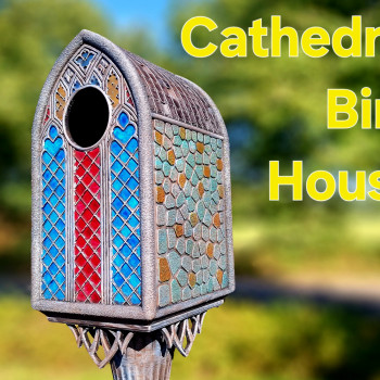 Gotik Kuş Evi - 3D Baskı Bahçe Dekoru