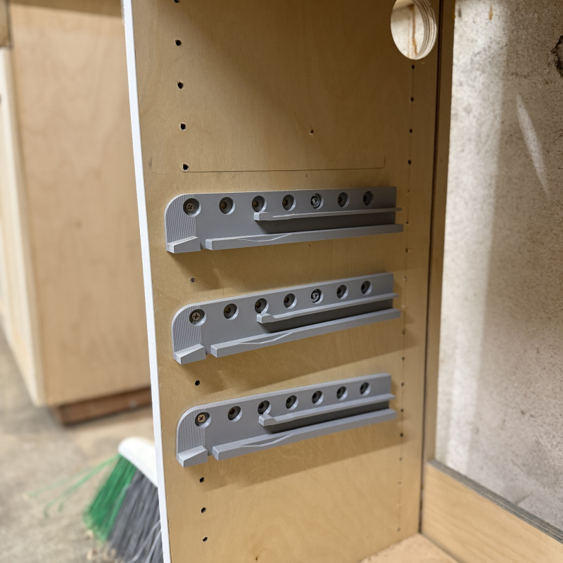 Festool SYS 3 LR32 Systainer Rayları - 3D Baskılı Araç Raf Sistemi