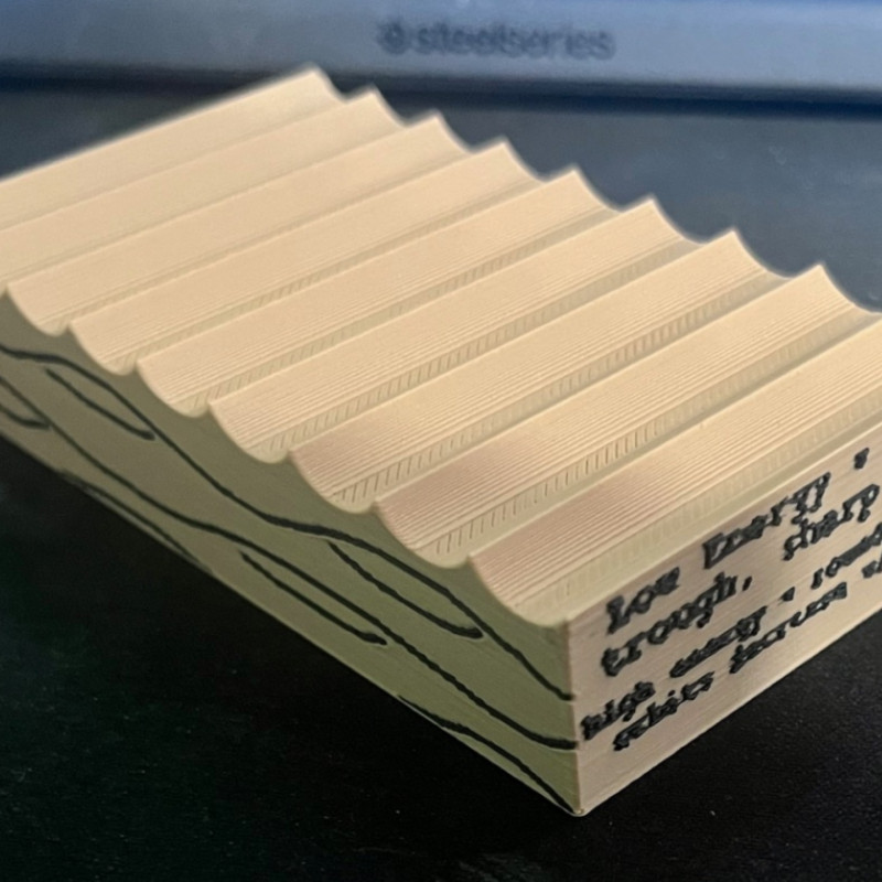 Jeoloji Eğitim Seti - Salınım Dalga Sediman Yapısı 3D Model