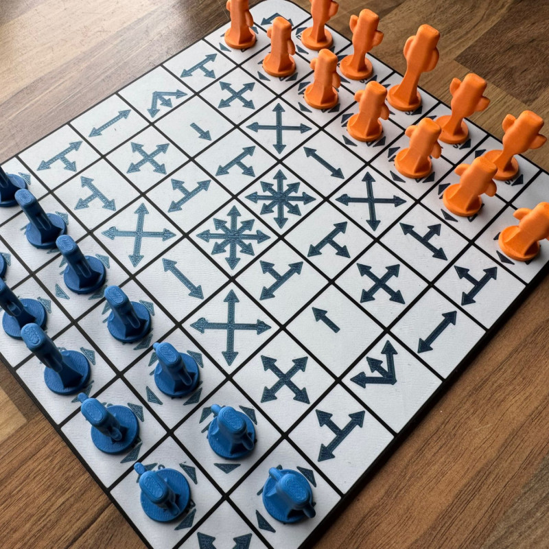 Smess Zeka Oyunu - 3D Baskılı Strateji ve Satranç Benzeri Oyun