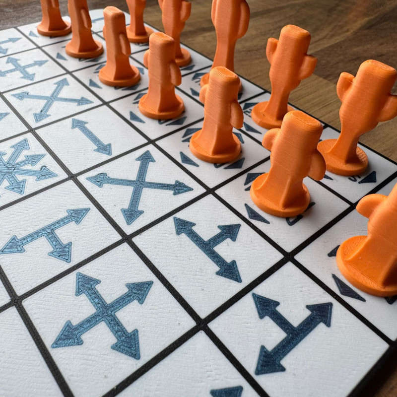 Smess Zeka Oyunu - 3D Baskılı Strateji ve Satranç Benzeri Oyun