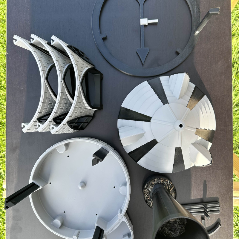 Katedral Kuş Yuvası - 3D Baskı Bahçe Kuş Besleyici