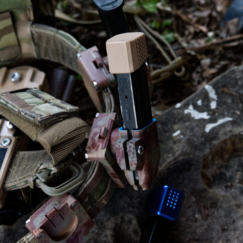 Parametrik Çift Sıra Tabanca Şarjör Taşıyıcı - 3D Baskı Modüler Atış Kemeri Aksesuarı