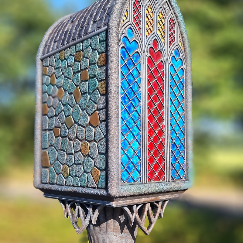 Gotik Kuş Evi - 3D Baskı Bahçe Dekoru