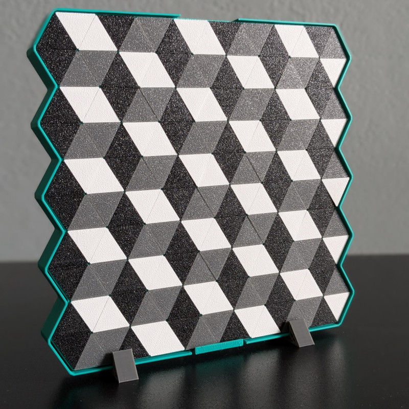 Üçgen Bulmaca Puzzle - 3D Baskı Eğitici Oyuncak