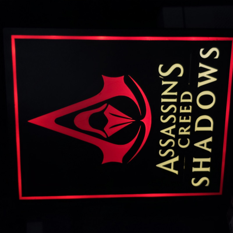Assassins Creed Shadows 3D Baskı Fener - Özel Tasarım Dekor