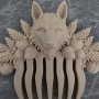 Kurt Başlı Saç Tarağı - Doğa Temalı Özel Tasarım 3D Baskı