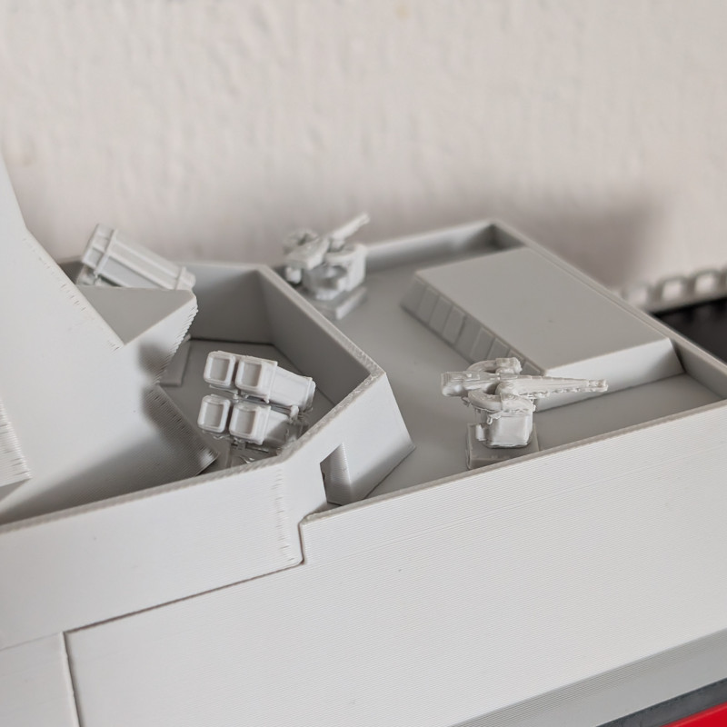 CyberBrick F126 Fırkateyn RC 3D Baskılı Model - Tam Fonksiyonel