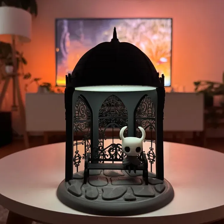 Hollow Knight Diorama - Kraliçe Bahçesi Bank 3D Baskı Modeli