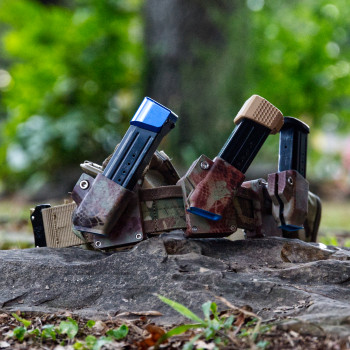 Parametrik Çift Sıra Tabanca Şarjör Taşıyıcı - 3D Baskı Modüler Atış Kemeri Aksesuarı