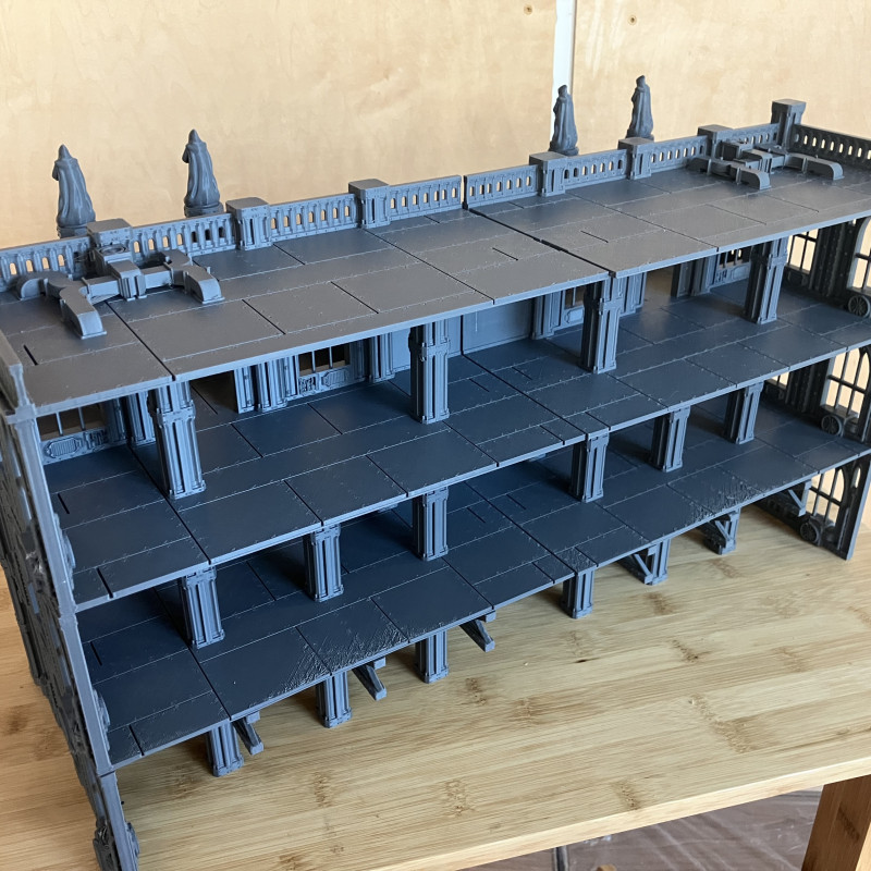 İmparatorluk Sarayı Savaş Oyunu Terrain 3D Baskı Maketi