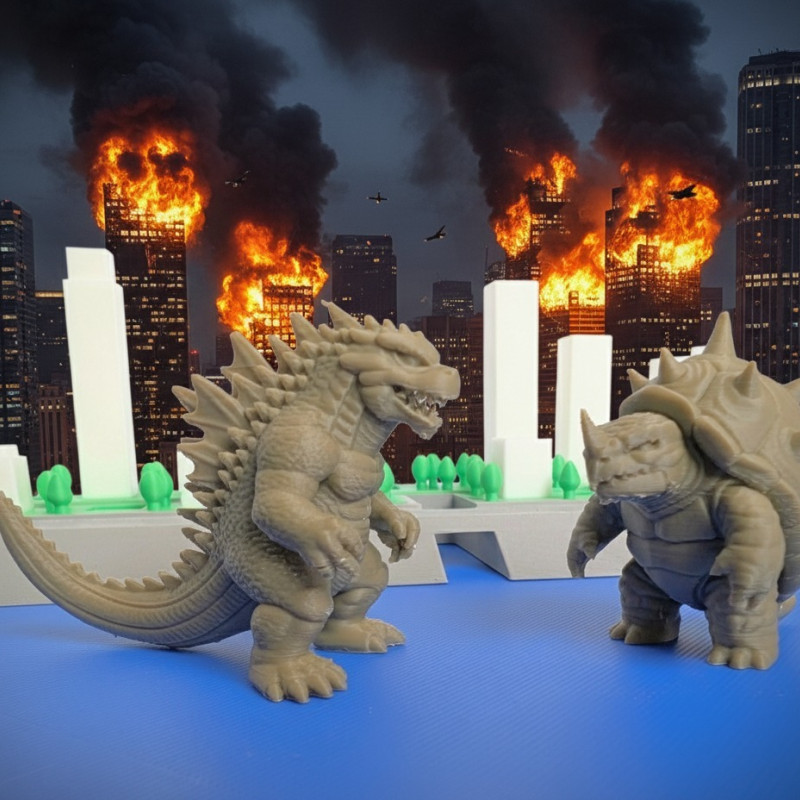 Kaiju Savunma Savaş Gemisi 3D Baskı Strateji Oyunu