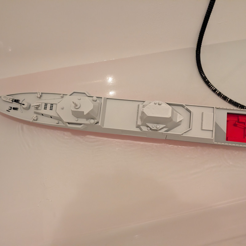 CyberBrick F126 Fırkateyn RC 3D Baskılı Model - Tam Fonksiyonel