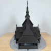 Norveç Ahşap Kilise 3D Baskı Mimari Maket - Detaylı Tasarım