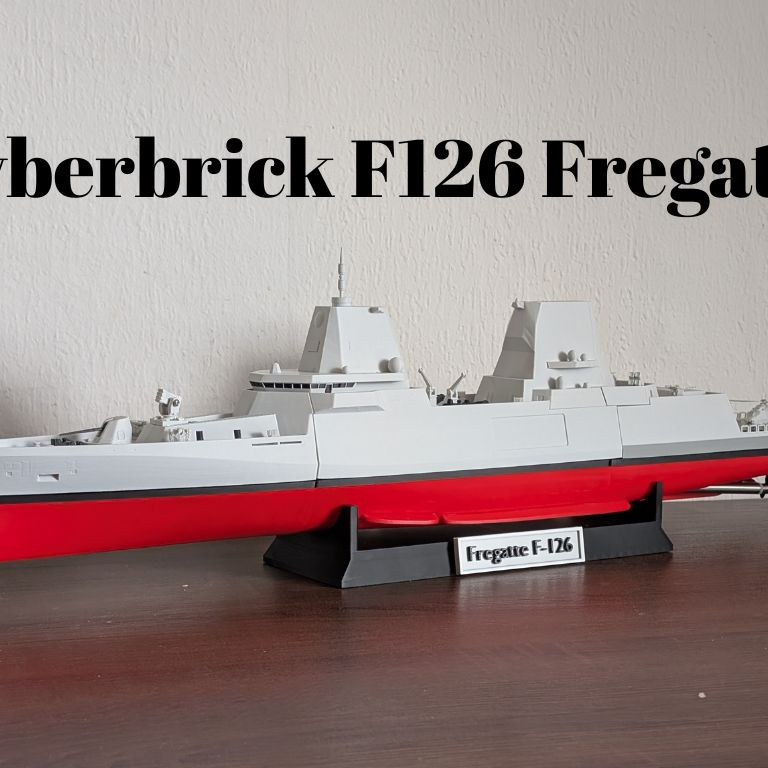 CyberBrick F126 Fırkateyn RC 3D Baskılı Model - Tam Fonksiyonel