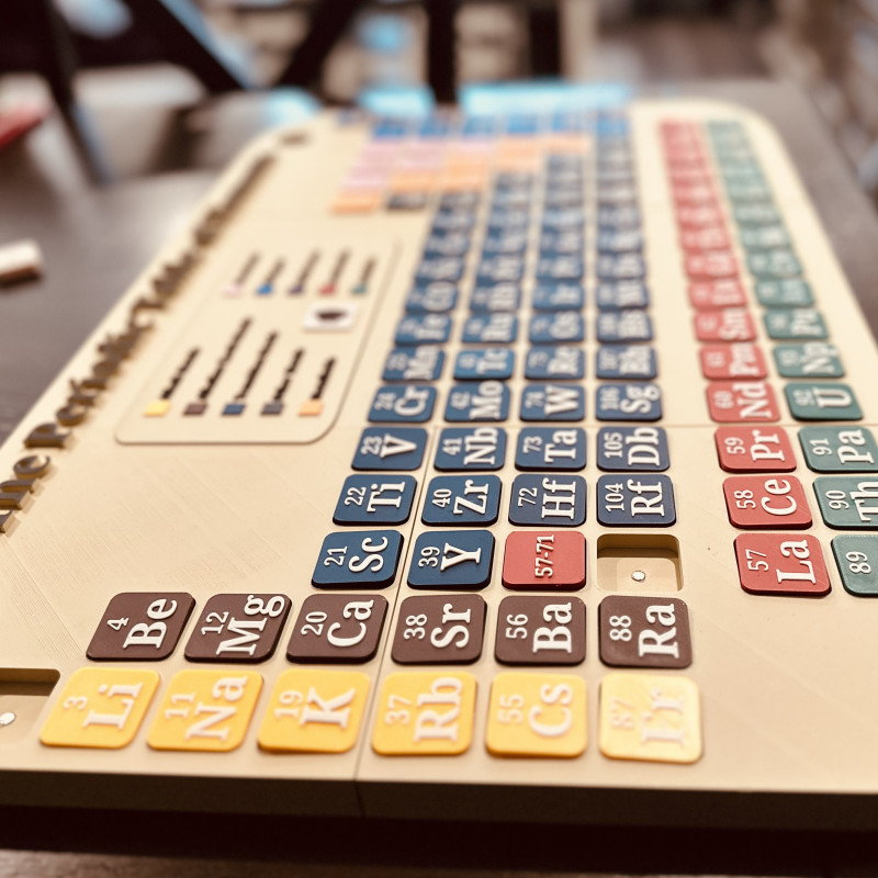 Periyodik Tablo 3D Modeli - Eğitici Kimya Seti