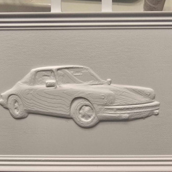 Porsche 911SC Duvar Sanatı - 3D Baskı Dekorasyon
