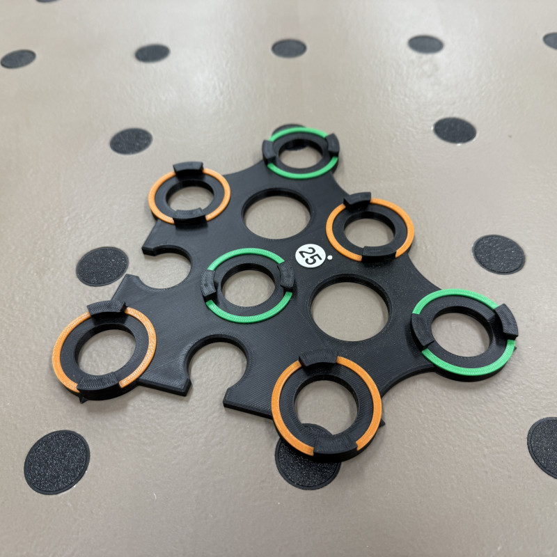 25mm İş Tezgahı Delik Şablonu - 3D Baskı MFT Uyumlu