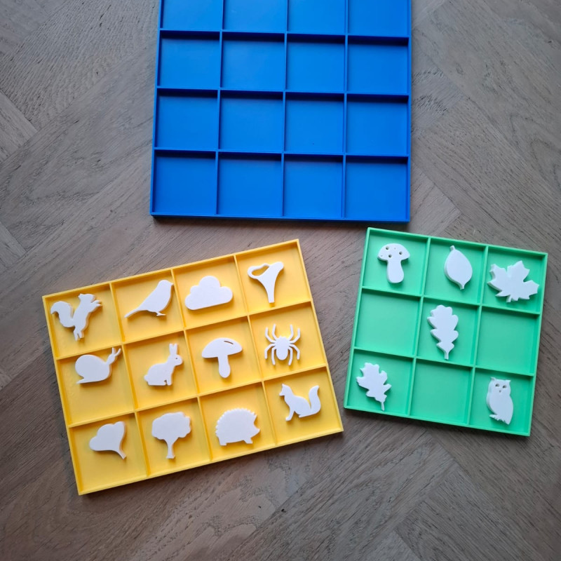 Okul Öncesi Yön Bulma Oyunu - 3D Baskı Matematik Eğitim Seti