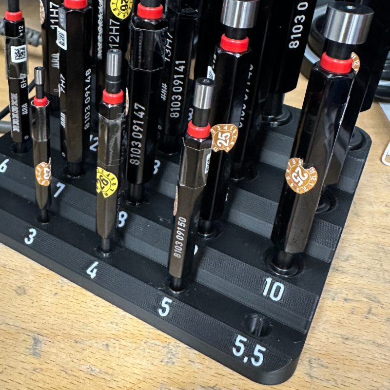 Go/No-Go Ölçü Aparatı Tutucu - 3D Baskılı Kompakt Depolama