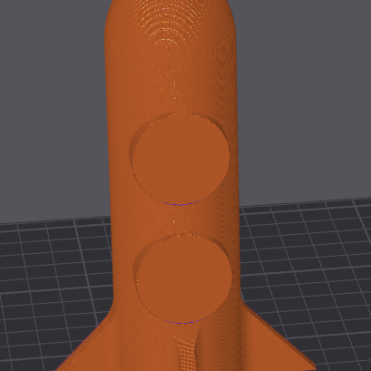 Spiral Roket Vazo - Hızlı 3D Baskı Eğitim Modeli