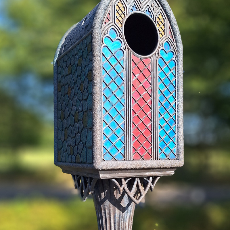 Gotik Kuş Evi - 3D Baskı Bahçe Dekoru