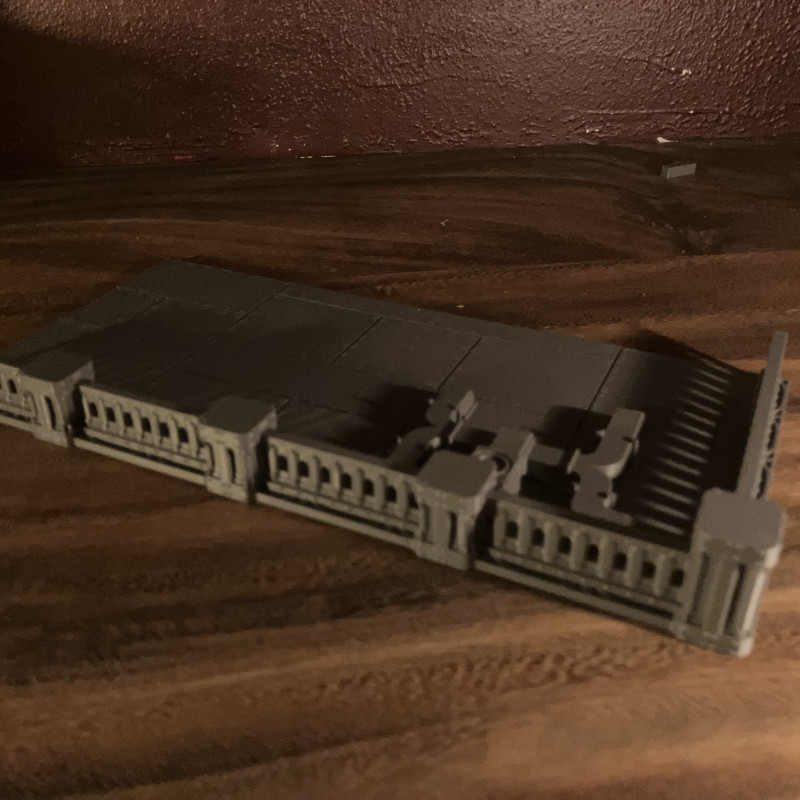 İmparatorluk Sarayı Savaş Oyunu Terrain 3D Baskı Maketi