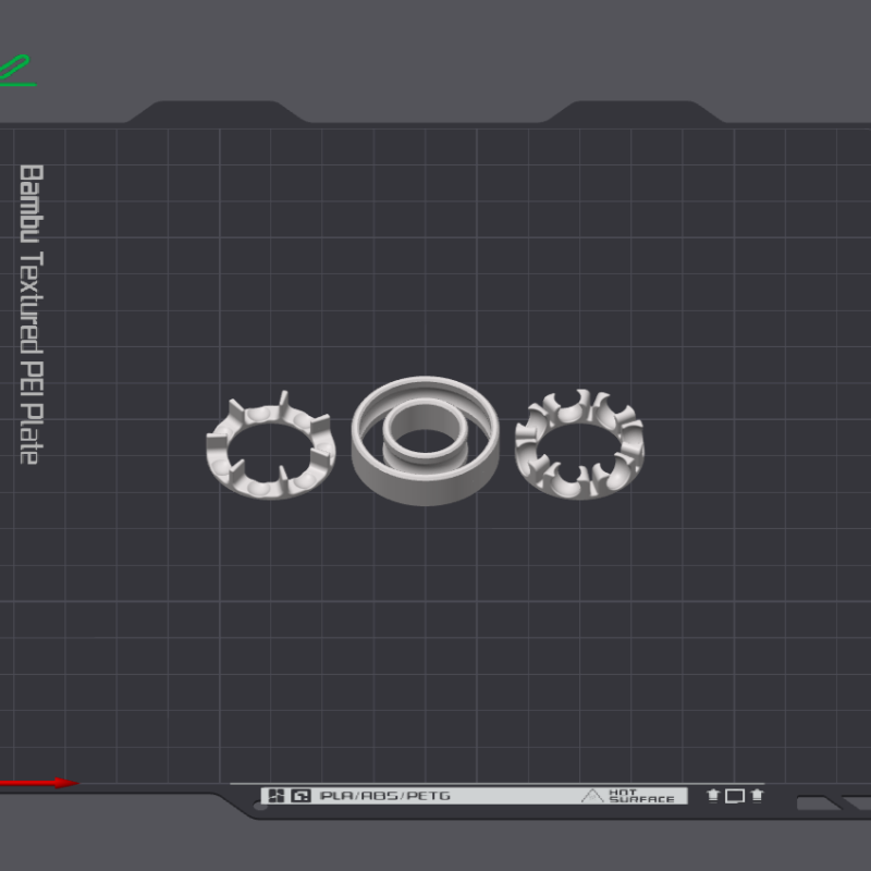 3D Baskı Eğitici Rulman - Mühendislik Modeli