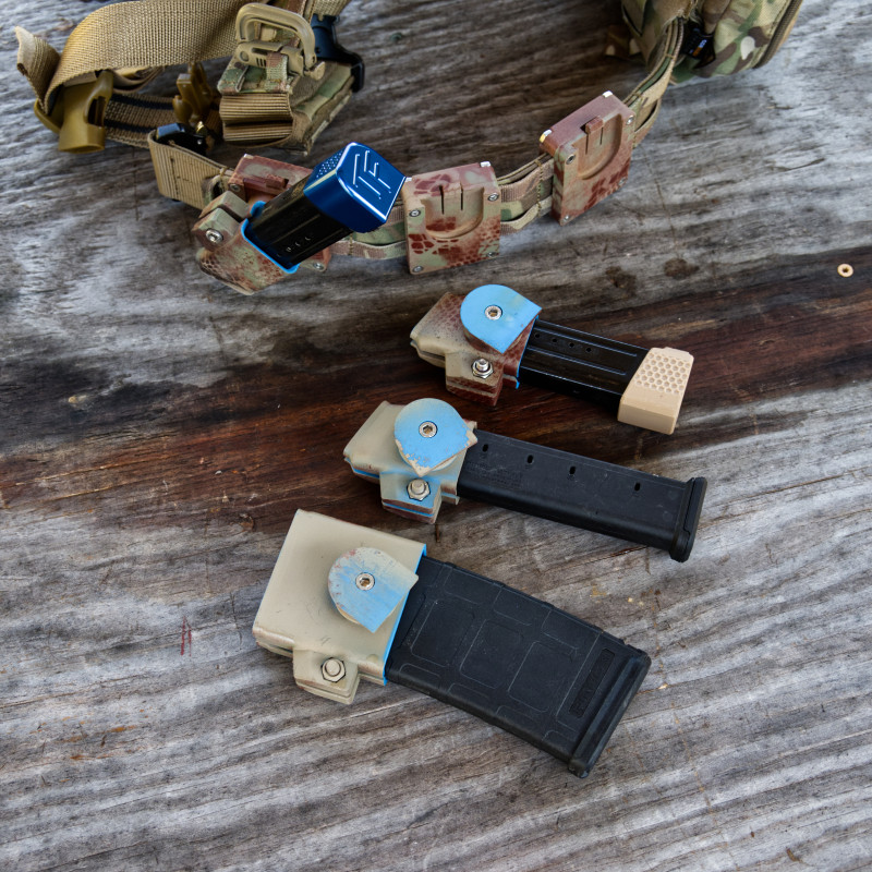 Parametrik Çift Sıra Tabanca Şarjör Taşıyıcı - 3D Baskı Modüler Atış Kemeri Aksesuarı