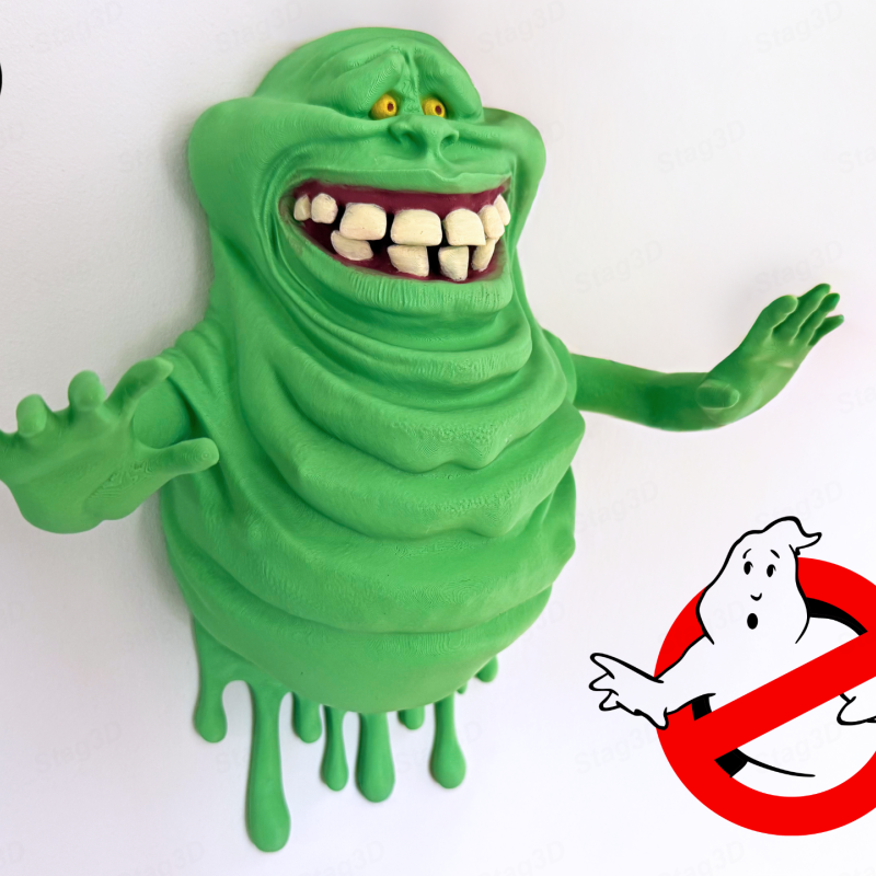 Ghostbusters Slimer Duvar Dekoru - 3D Baskılı Hayalet Figürü