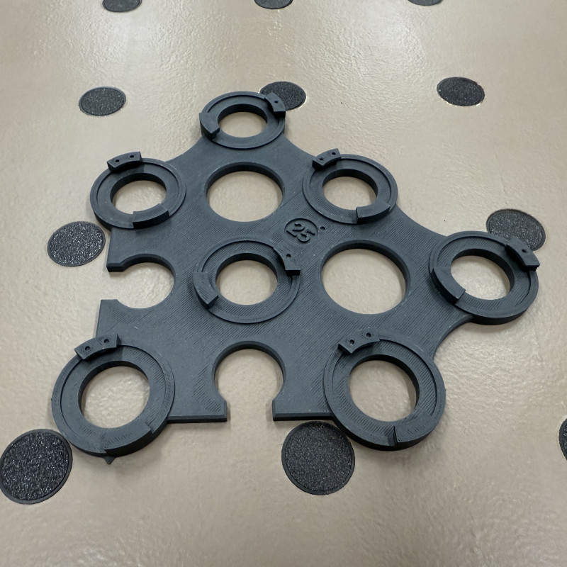 25mm İş Tezgahı Delik Şablonu - 3D Baskı MFT Uyumlu