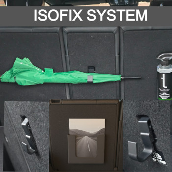 Evrensel Araç Bagaj ISOFIX Askı Sistemi - 3D Baskılı Pratik Tutucu