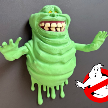Ghostbusters Slimer Duvar Dekoru - 3D Baskılı Hayalet Figürü