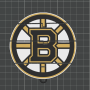 Boston Bruins Esnek Noel Süsü - 3D Baskılı Hokey Dekorasyonu