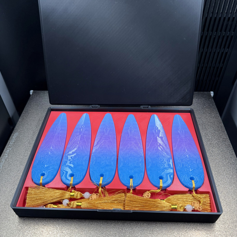 KPop Demon Hunters Zoey Shin-kal Kore Silahı - 3D Baskı Cosplay Aksesuarı