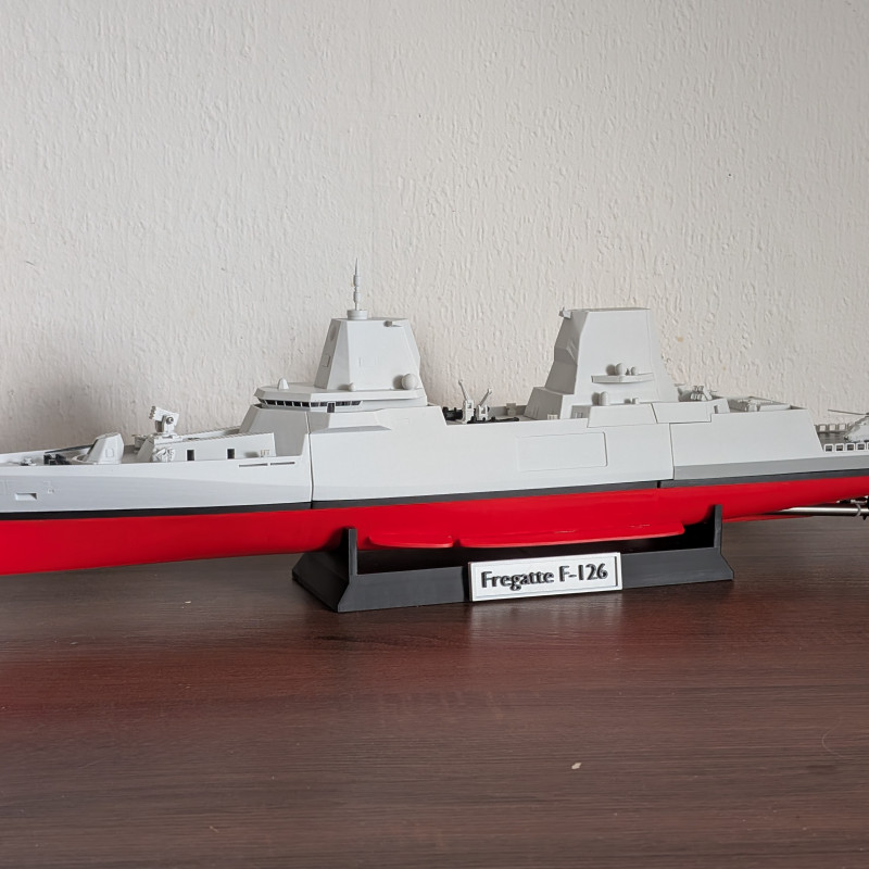 CyberBrick F126 Fırkateyn RC 3D Baskılı Model - Tam Fonksiyonel