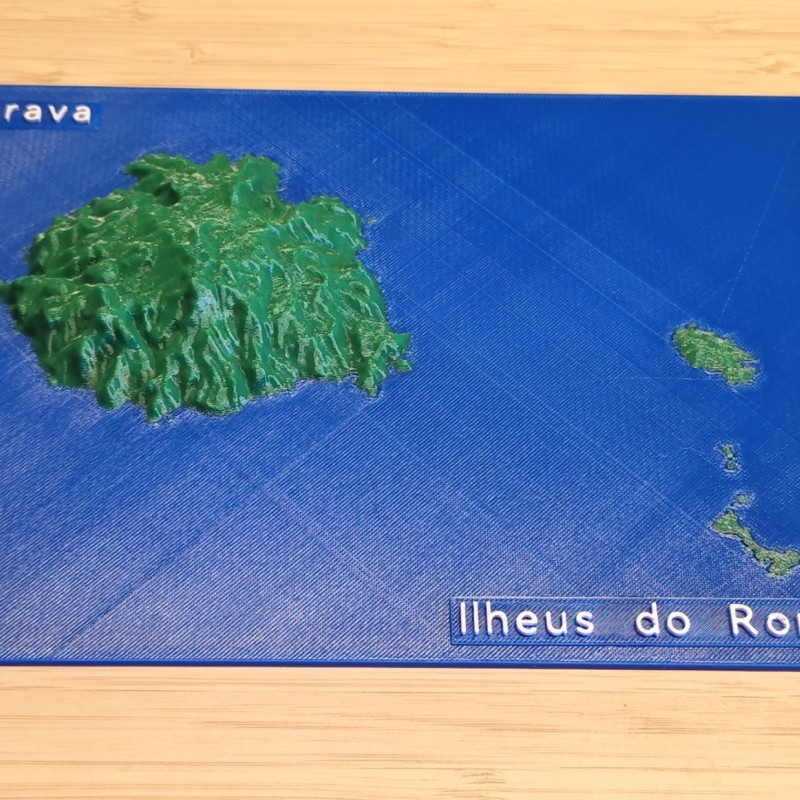 Yeşil Burun Adaları 3D Topografik Harita Seti - Eğitim ve Dekorasyon