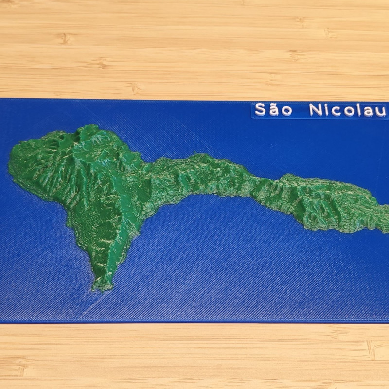 Yeşil Burun Adaları 3D Topografik Harita Seti - Eğitim ve Dekorasyon