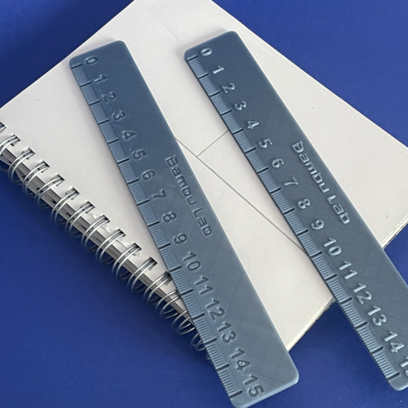 BambuLab 15 cm Hassas Cetvel - 3D Baskı Ölçüm Aracı BambuLab 15 cm Hassas Cetvel - 3D Baskı Ölçüm Aracı