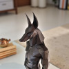 Minimalist Low Poly Anubis Heykeli - 3D Baskı Antik Mısır Dekoru
