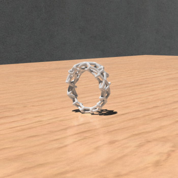 Organik Halka - Doğal Tasarım 3D Baskı Yüzük