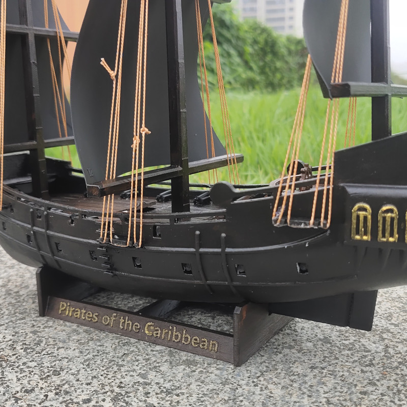 Korsanlar Karayip Siyah İnci 3D Baskı Gemi Modeli - Koleksiyon Parçası