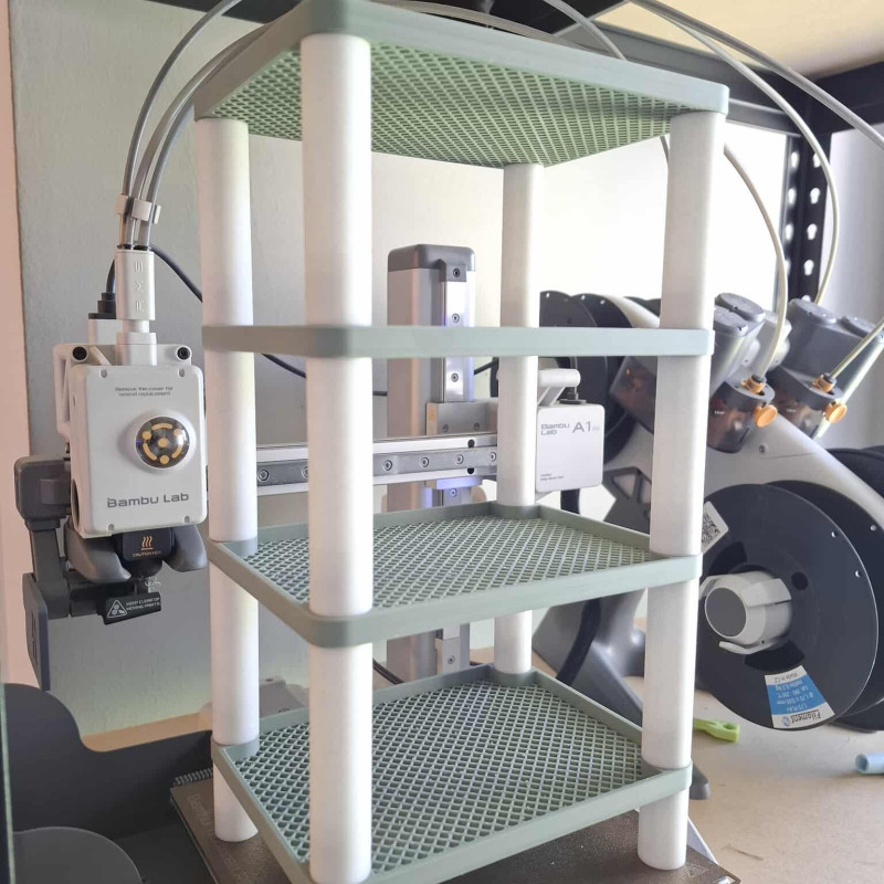 Modüler 3D Baskı Organizatör - Yığılabilir Raf Sistemi